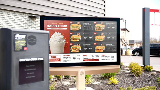drive-thru menu board design