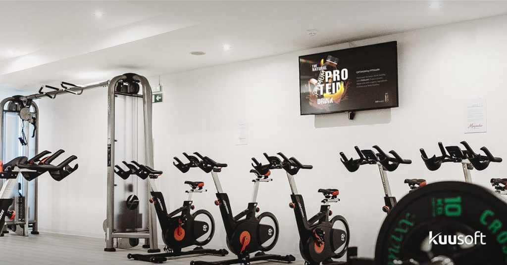 digital gymnasium signage