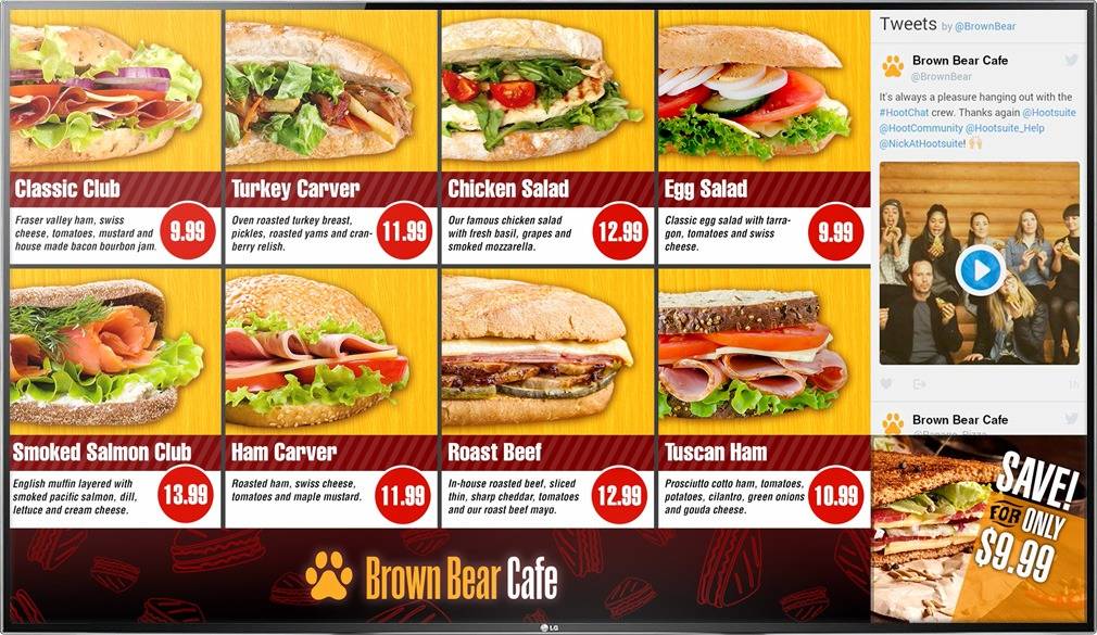 Digital Menu Boards For Restaurants Digital Signage NexSigns Digital Menu Boards For Restaurants Digital Signage NexSigns