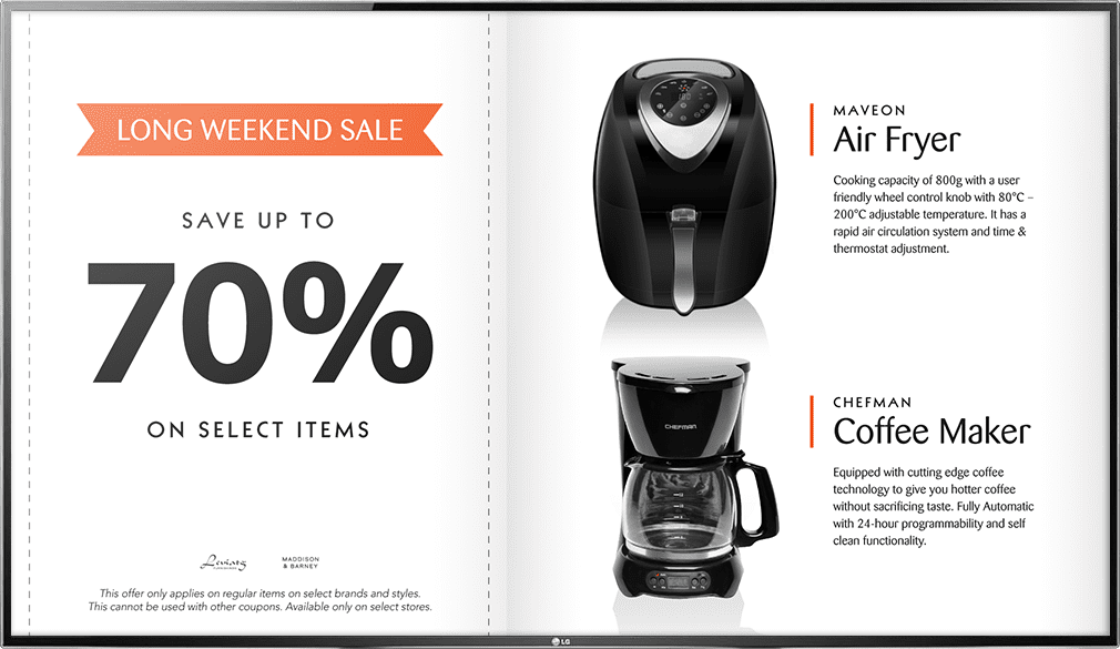 promotion for coffee machine