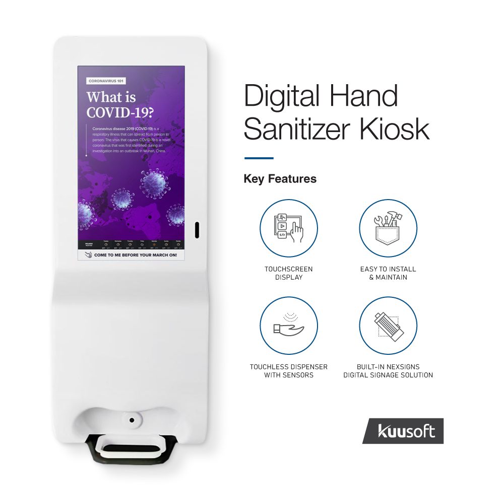 Digital Hand Sanitizer Kiosk