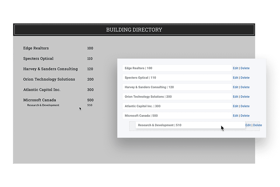 Digital Building Directory