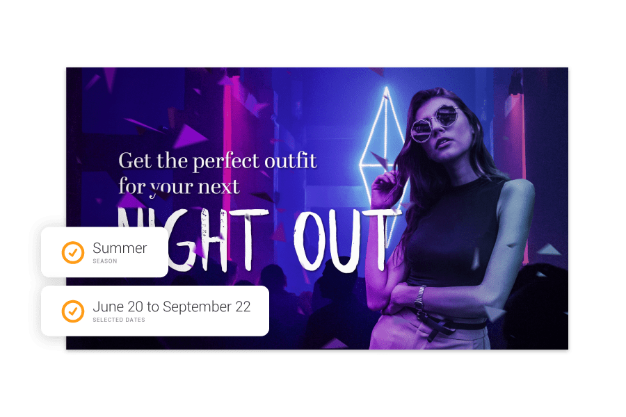 night out clothing promotional