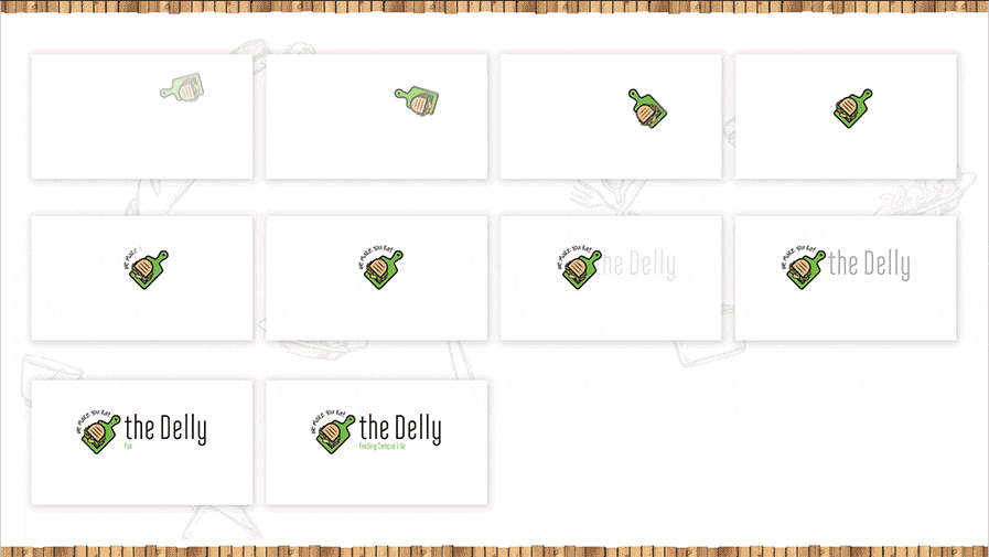 Graphic Design Services - NexSigns for the delly digital menu boards - logo animation