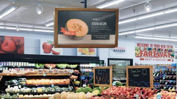 Supermarket Produce signage