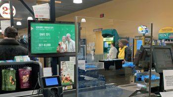 Checkout supermarket Digital Signage