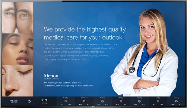 digital signage for healthcare