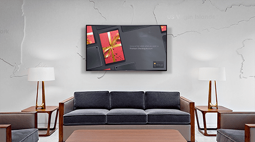 ads signage display wall