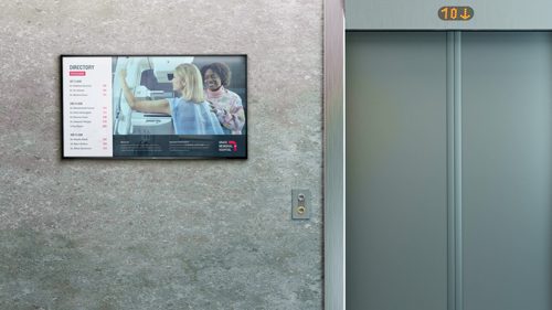 elevator lobby directory digital display