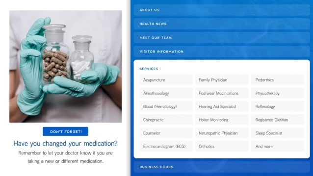 medication reminder digital signage