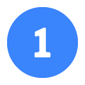 Wait Number Icon Blue