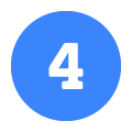 Wait Number Icon Blue